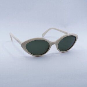 🕶️ New Celine CL40264U 25N Sunglasses - Ivory Frame, Khaki Lenses